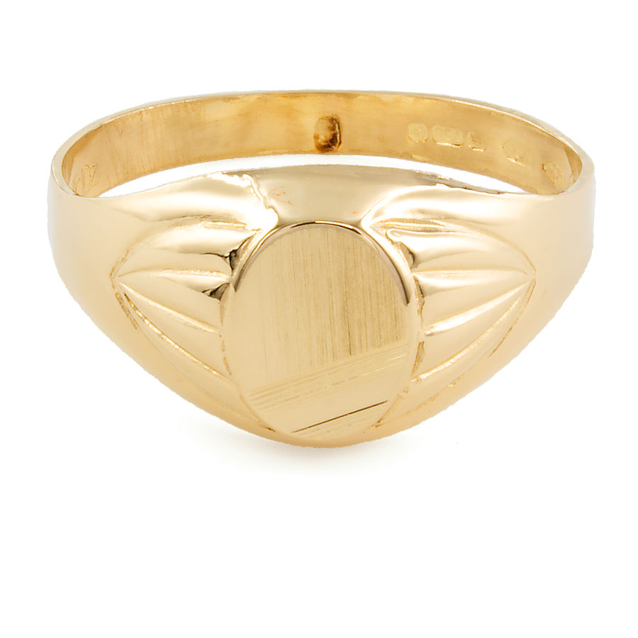 18ct gold 2g Signet Ring size R